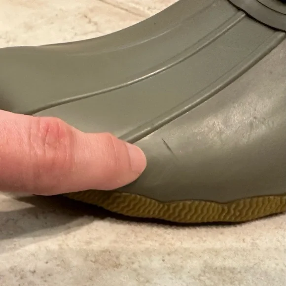 Sperry Khaki Lace-Up Duck Boots - Picture 8 of 8